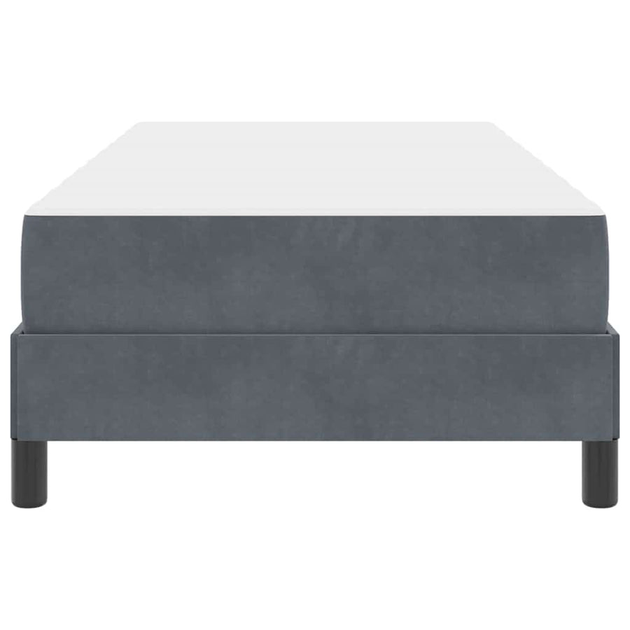 Boxspringbed met matras Donkergrijs 90 x 190 cm Fluweel