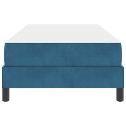 Boxspringbed met matras Donkerblauw 90 x 190 cm Fluweel