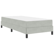 Boxspringbed met matras Lichtgrijs 90 x 200 cm Fluweel
