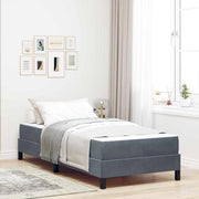 Boxspringbed met matras 90x200 cm donkergrijs