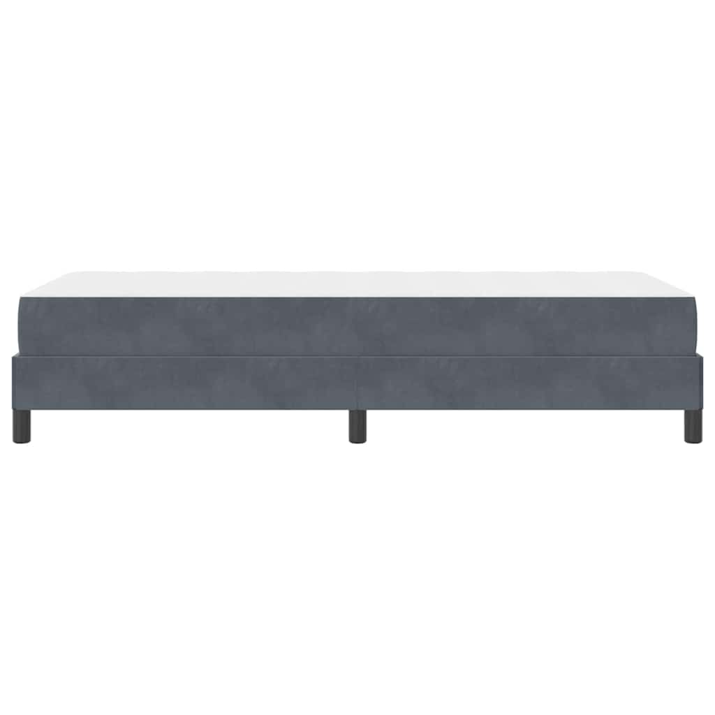 Boxspringbed met matras Donkergrijs 90 x 200 cm Fluweel