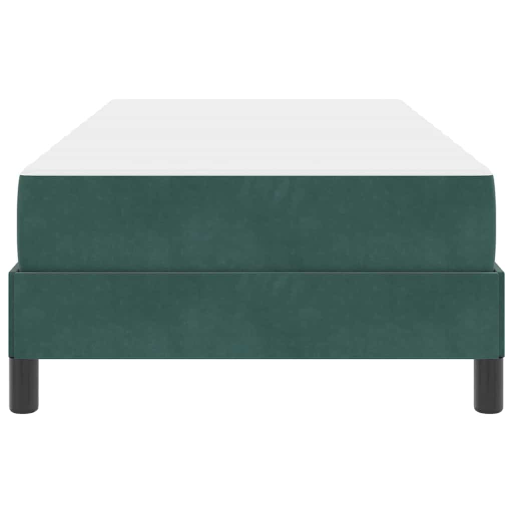 Boxspringbed met matras Donkergroen 90 x 200 cm Fluweel
