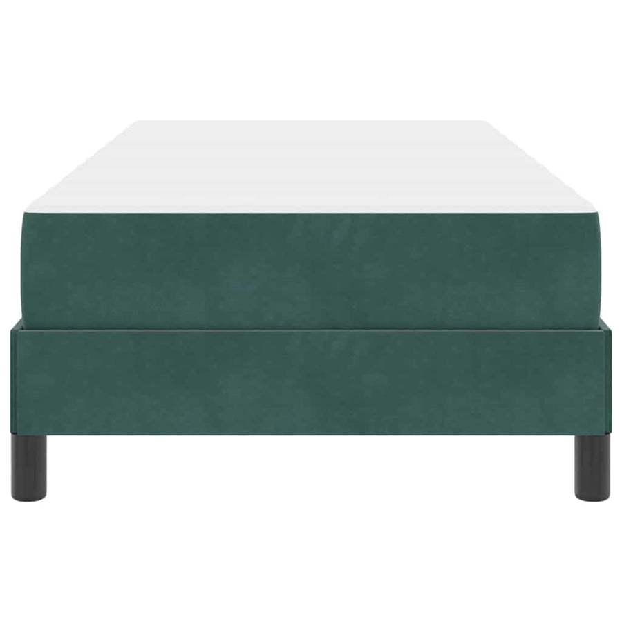 Boxspringbed met matras Donkergroen 90 x 200 cm Fluweel