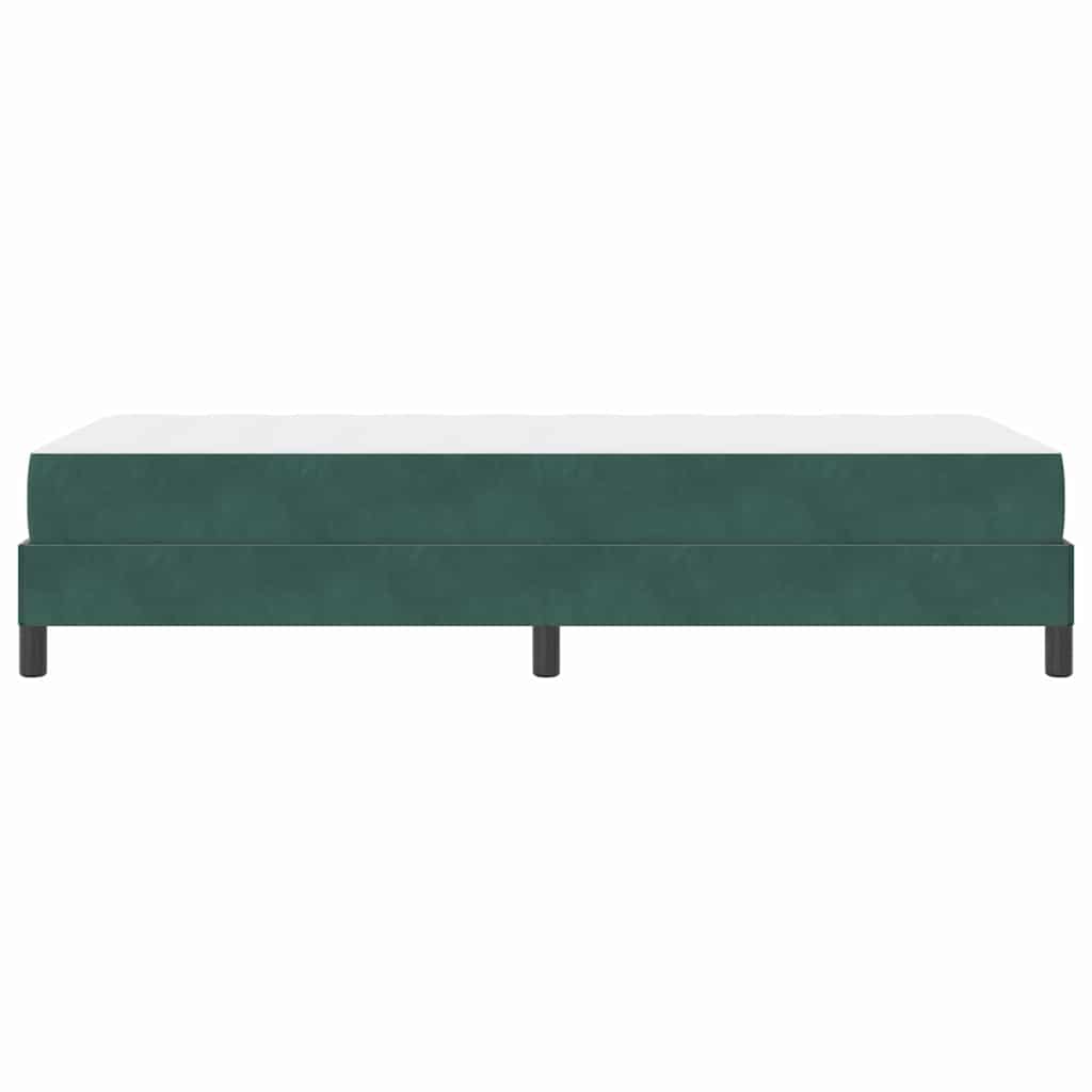 Boxspringbed met matras Donkergroen 90 x 200 cm Fluweel