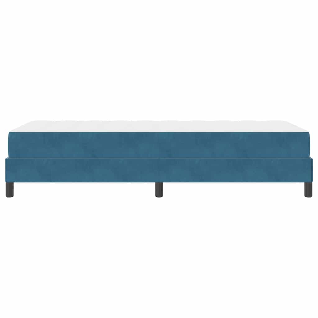 Boxspringbed met matras Donkerblauw 90 x 200 cm Fluweel