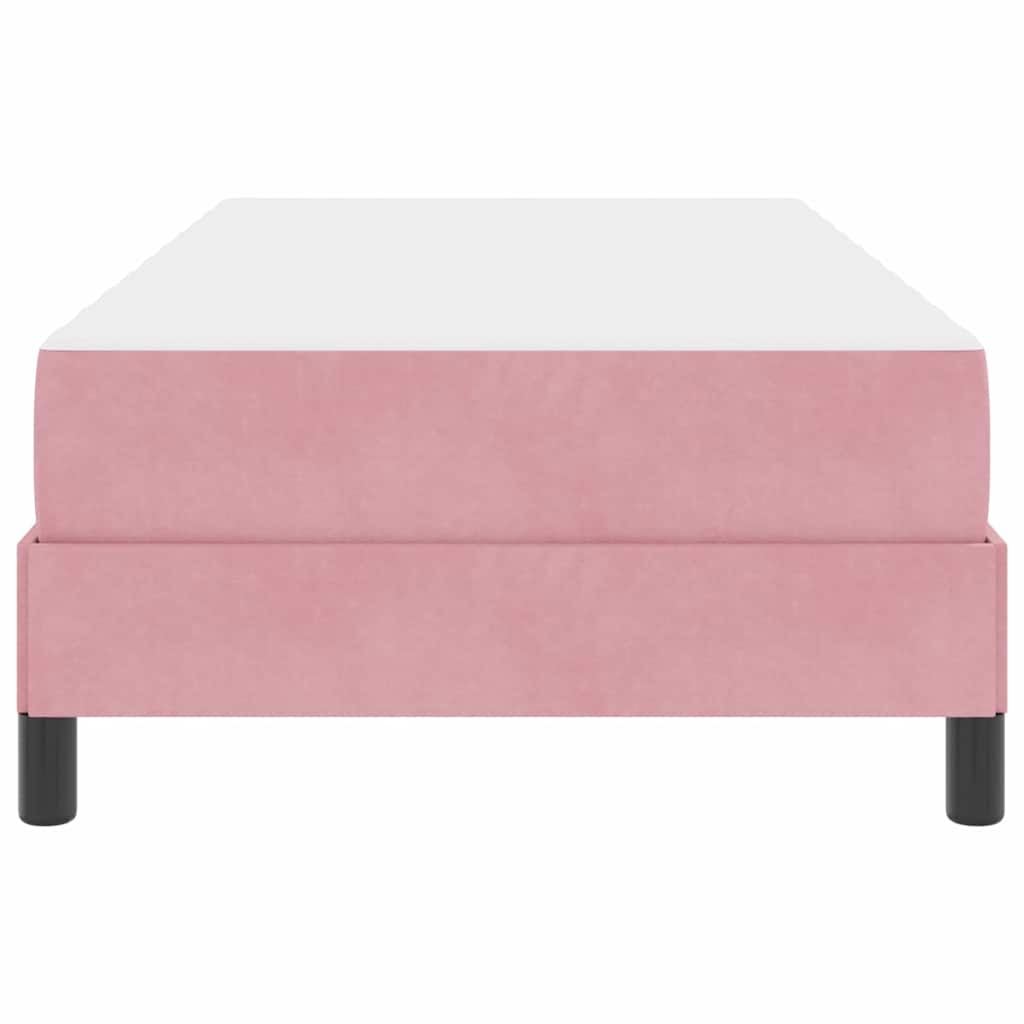 Boxspringbed met matras Roze 90 x 200 cm Fluweel