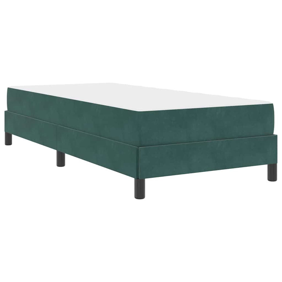 Boxspringbed met matras Donkergroen 100 x 200 cm Fluweel