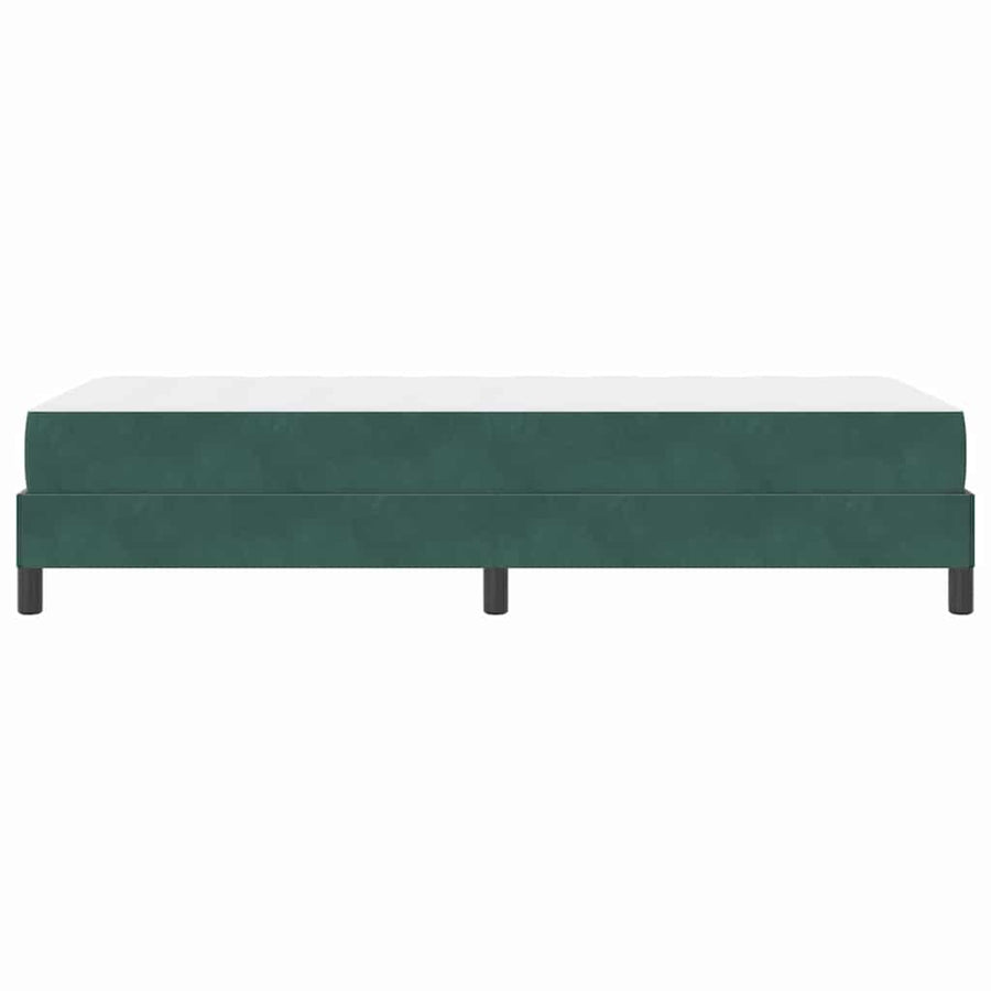 Boxspringbed met matras Donkergroen 100 x 200 cm Fluweel