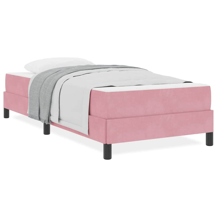 Boxspringbed met matras Roze 100 x 200 cm Fluweel