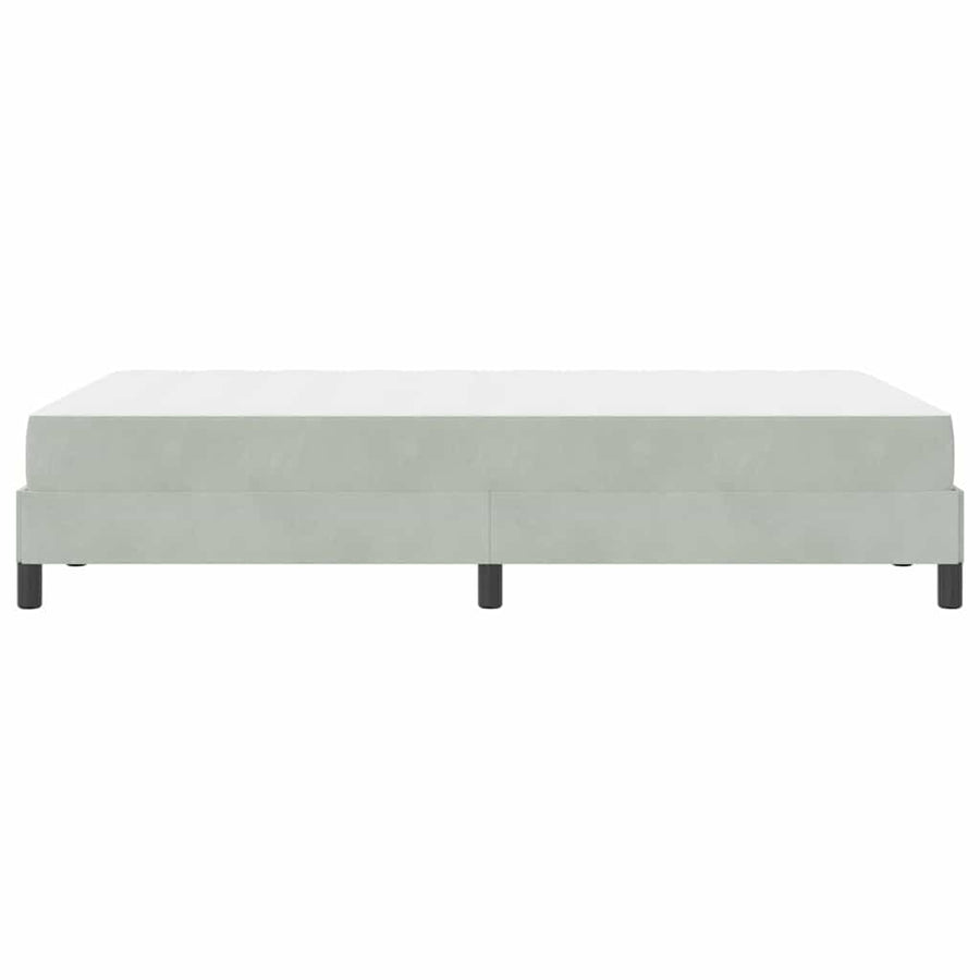 Boxspringbed met matras Lichtgrijs 120 x 190 cm Fluweel