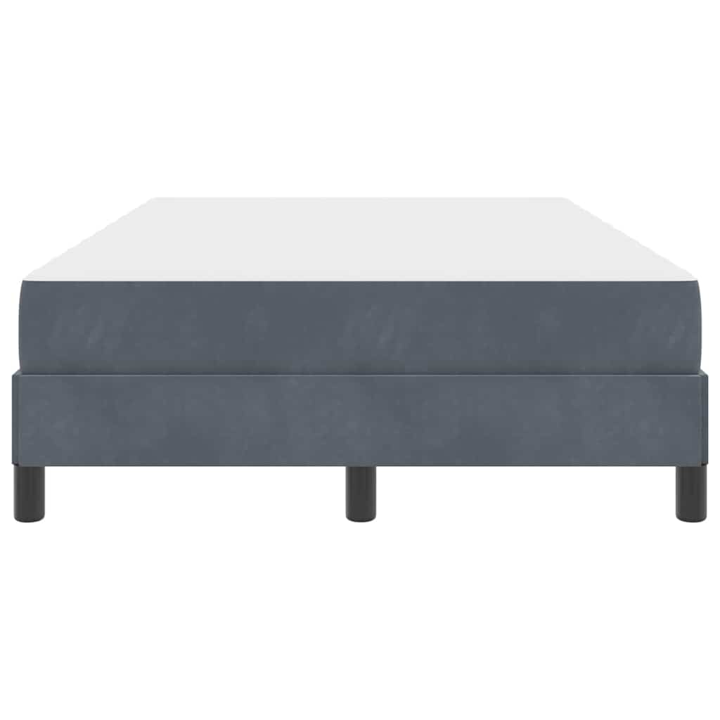 Boxspringbed met matras Donkergrijs 120 x 190 cm Fluweel