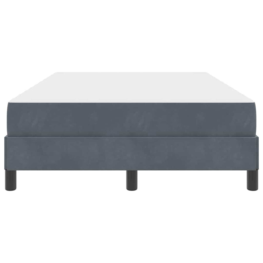 Boxspringbed met matras Donkergrijs 120 x 190 cm Fluweel