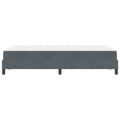 Boxspringbed met matras Donkergrijs 120 x 190 cm Fluweel