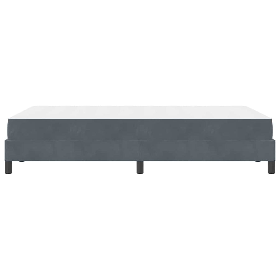 Boxspringbed met matras Donkergrijs 120 x 190 cm Fluweel
