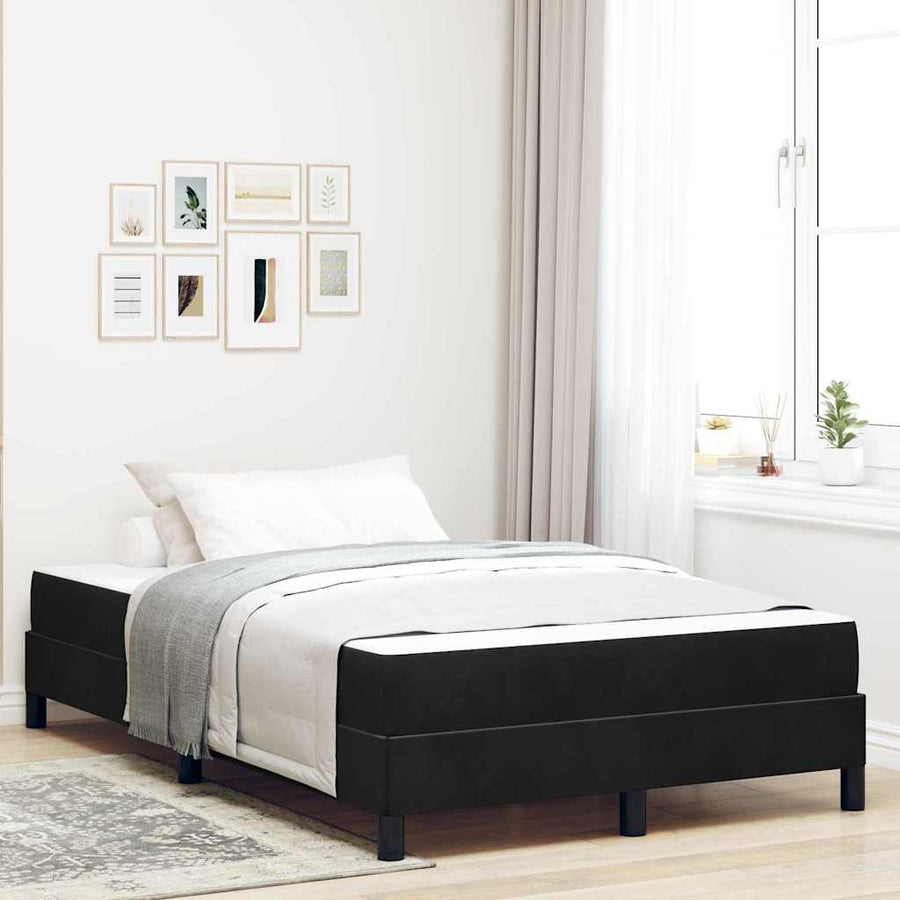 Boxspringbed met matras Zwart 120 x 190 cm Fluweel