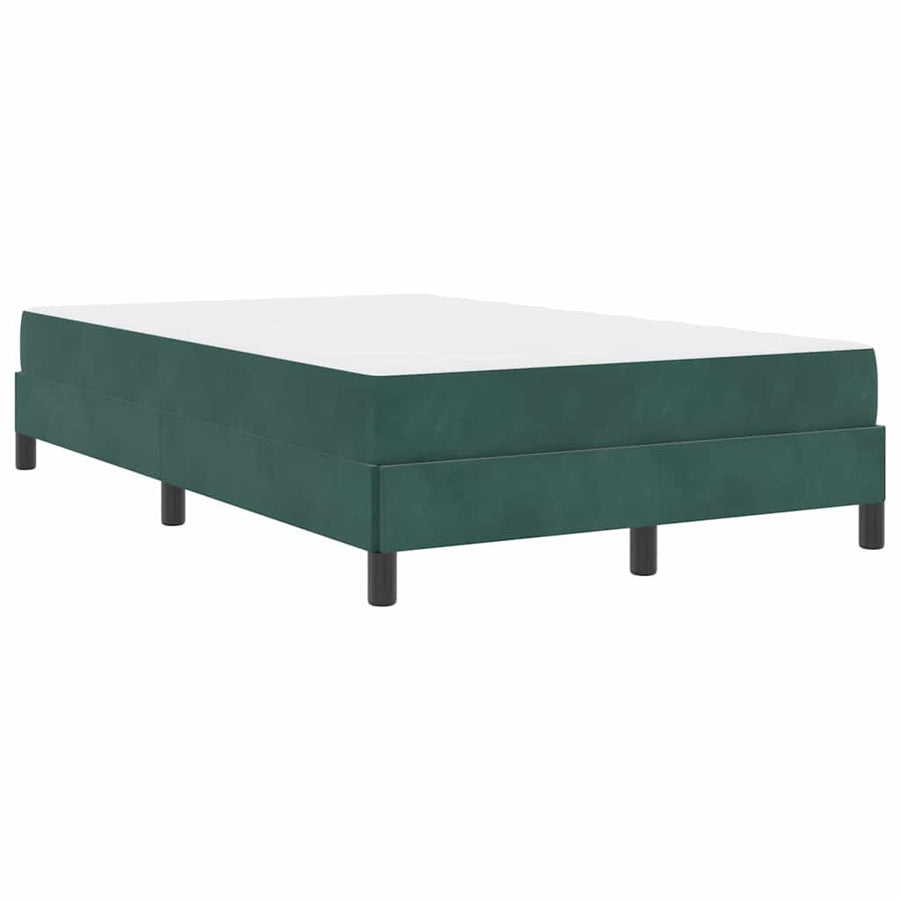 Boxspringbed met matras Donkergroen 120 x 190 cm Fluweel