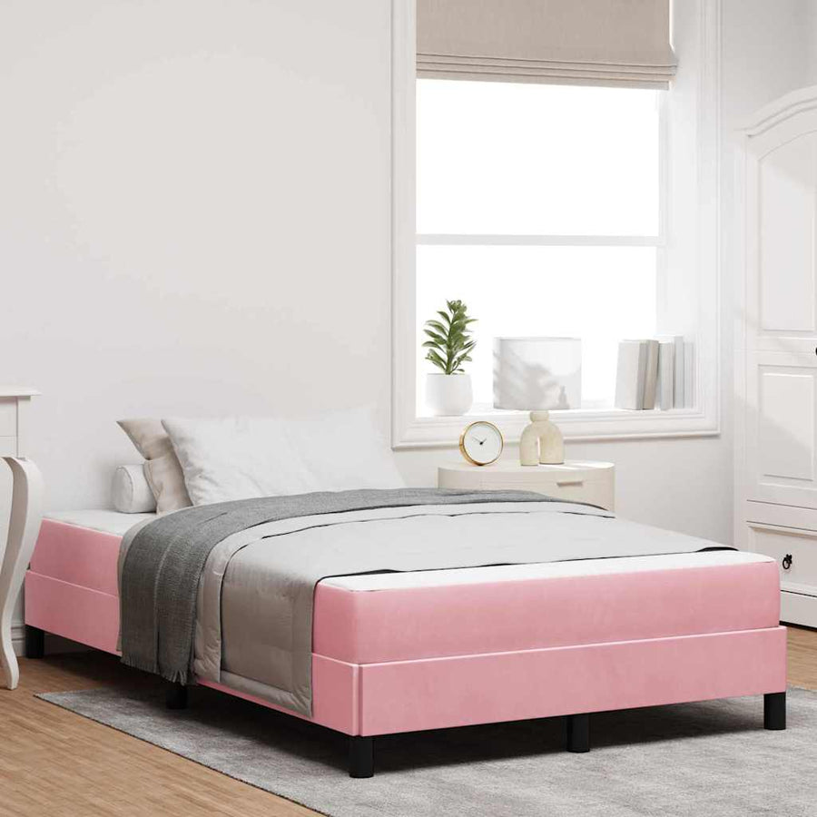 Boxspringbed met matras Roze 120 x 190 cm Fluweel