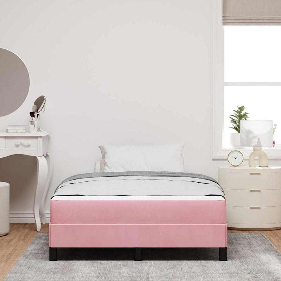 Boxspringbed met matras Roze 120 x 190 cm Fluweel