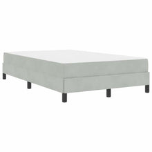 Boxspringbed met matras Lichtgrijs 120 x 200 cm Fluweel