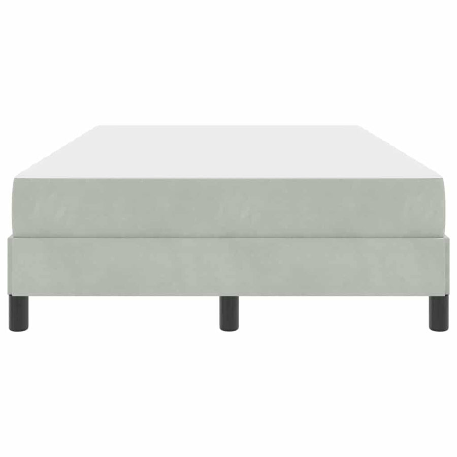 Boxspringbed met matras Lichtgrijs 120 x 200 cm Fluweel