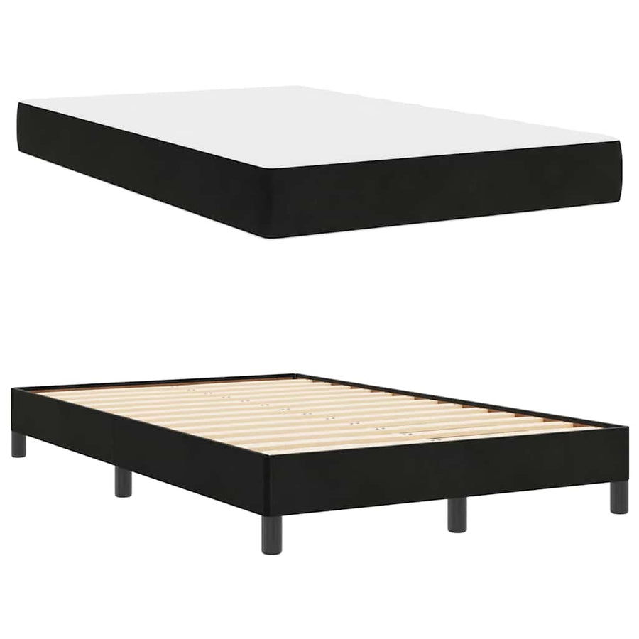 Boxspringbed met matras Zwart 120 x 200 cm Fluweel