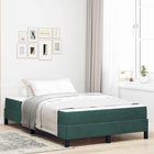 Boxspringbed met matras 120x200 cm donkergroen stof