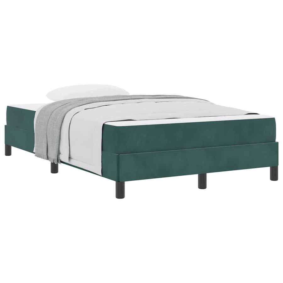 Boxspringbed met matras Donkergroen 120 x 200 cm Fluweel