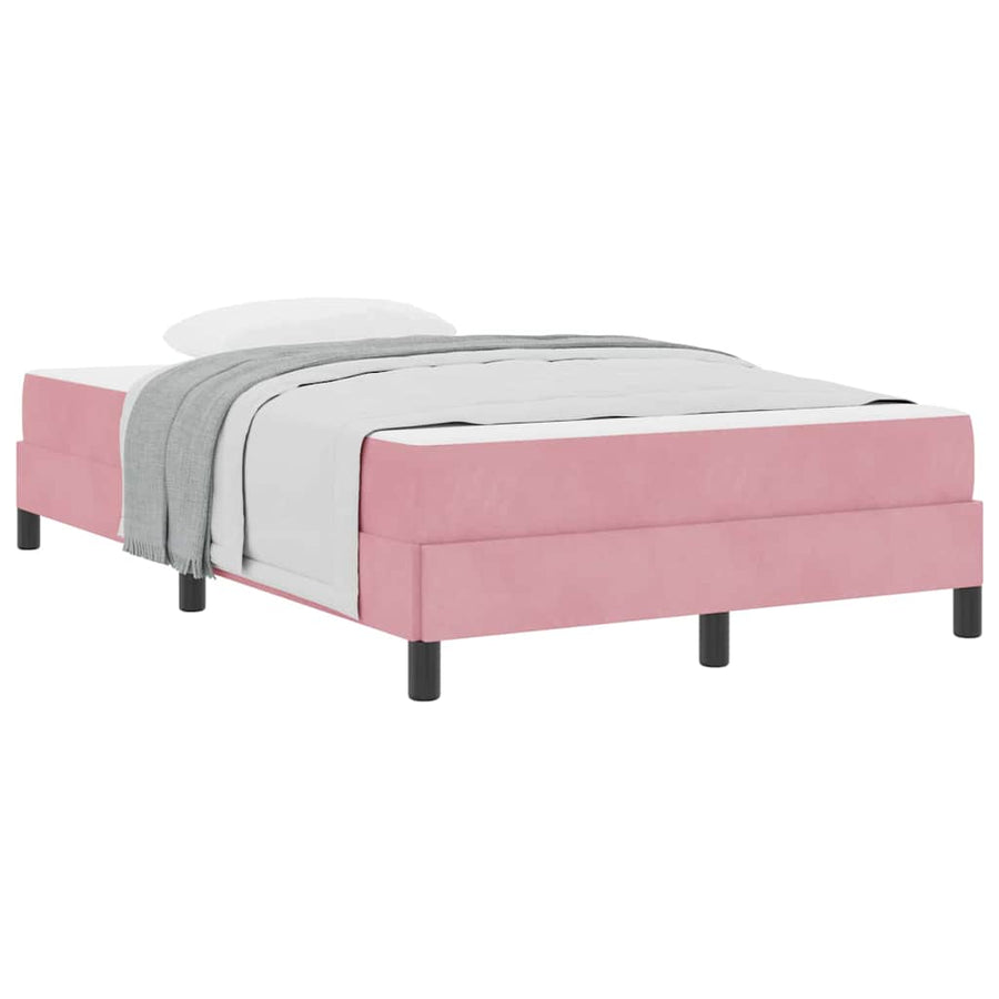 Boxspringbed met matras Roze 120 x 200 cm Fluweel
