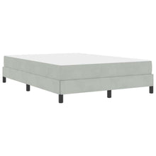 Boxspringbed met matras Lichtgrijs 140 x 190 cm Fluweel