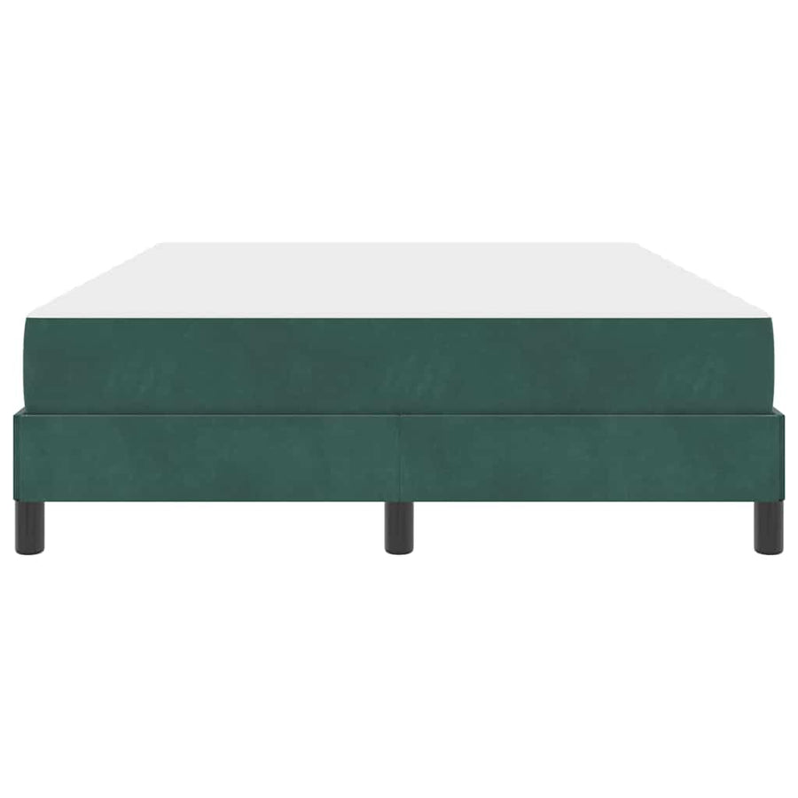 Boxspringbed met matras Donkergroen 140 x 190 cm Fluweel