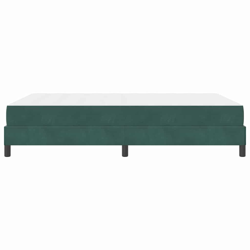 Boxspringbed met matras Donkergroen 140 x 190 cm Fluweel