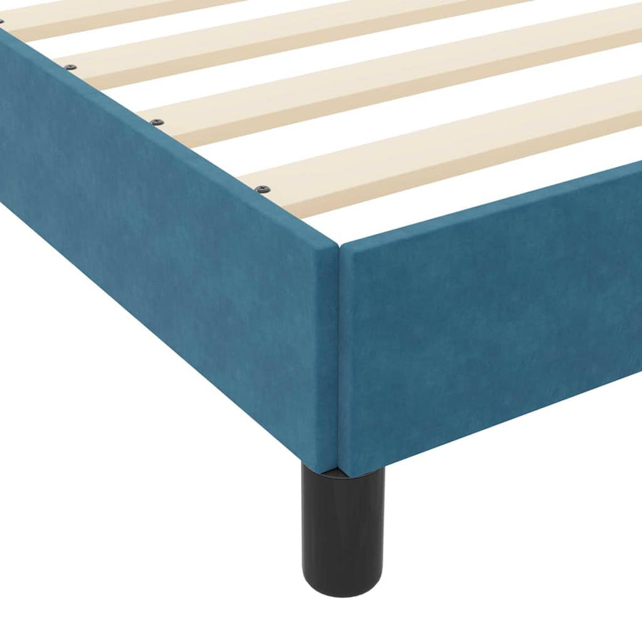 Boxspringbed met matras Donkerblauw 140 x 190 cm Fluweel