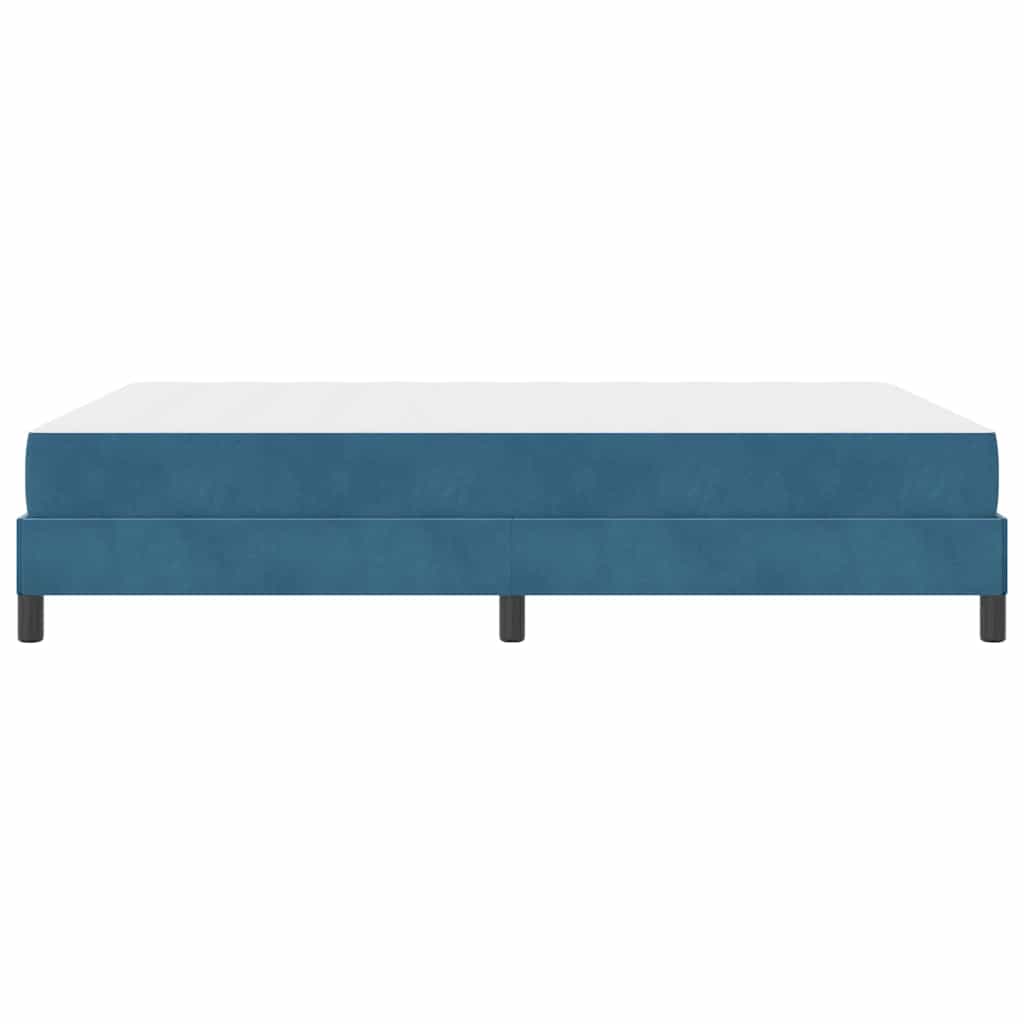 Boxspringbed met matras Donkerblauw 140 x 190 cm Fluweel