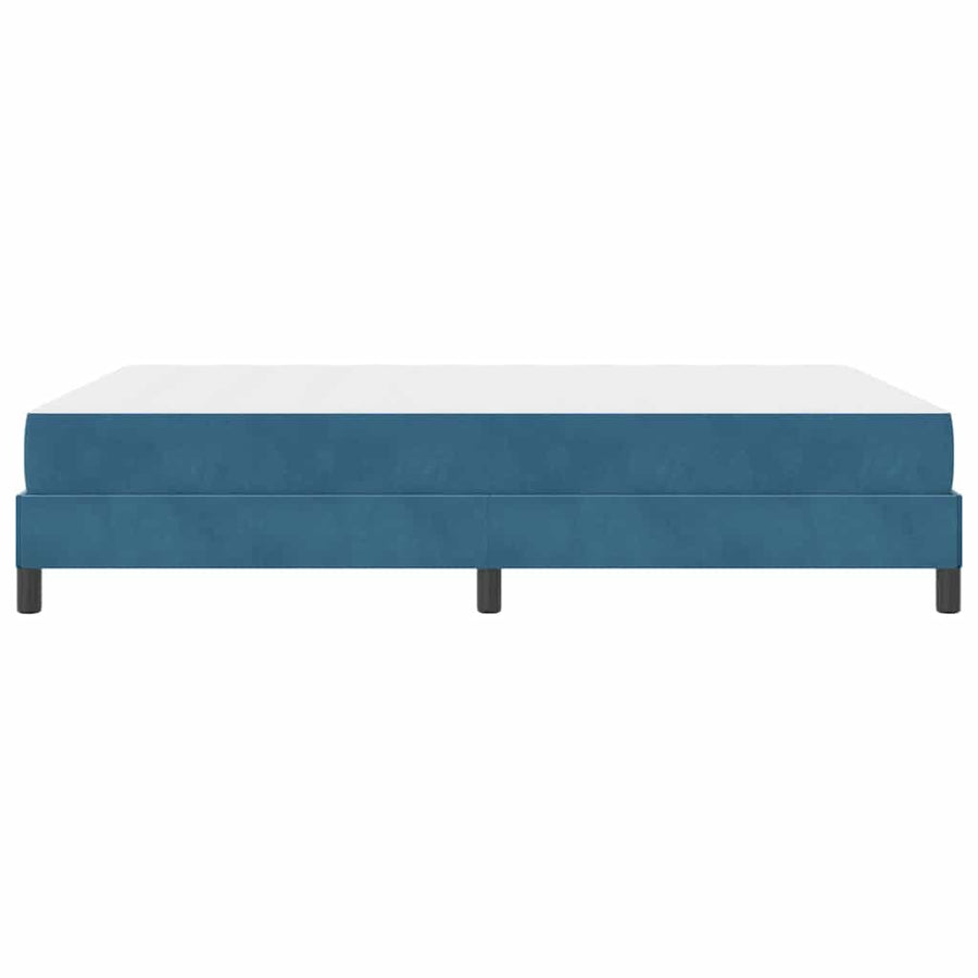 Boxspringbed met matras Donkerblauw 140 x 190 cm Fluweel