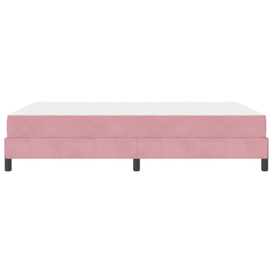 Boxspringbed met matras Roze 140 x 190 cm Fluweel