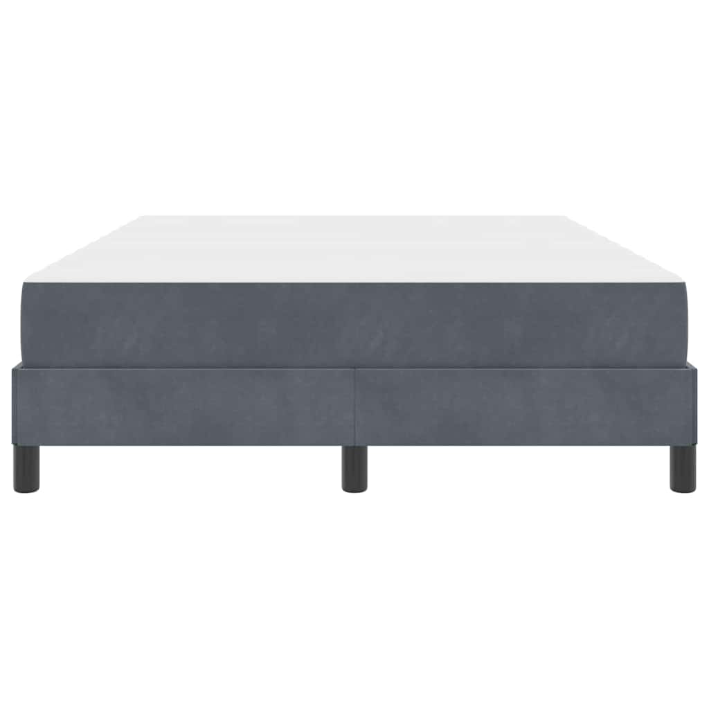 Boxspringbed met matras Donkergrijs 140 x 200 cm Fluweel