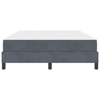 Boxspringbed met matras Donkergrijs 140 x 200 cm Fluweel