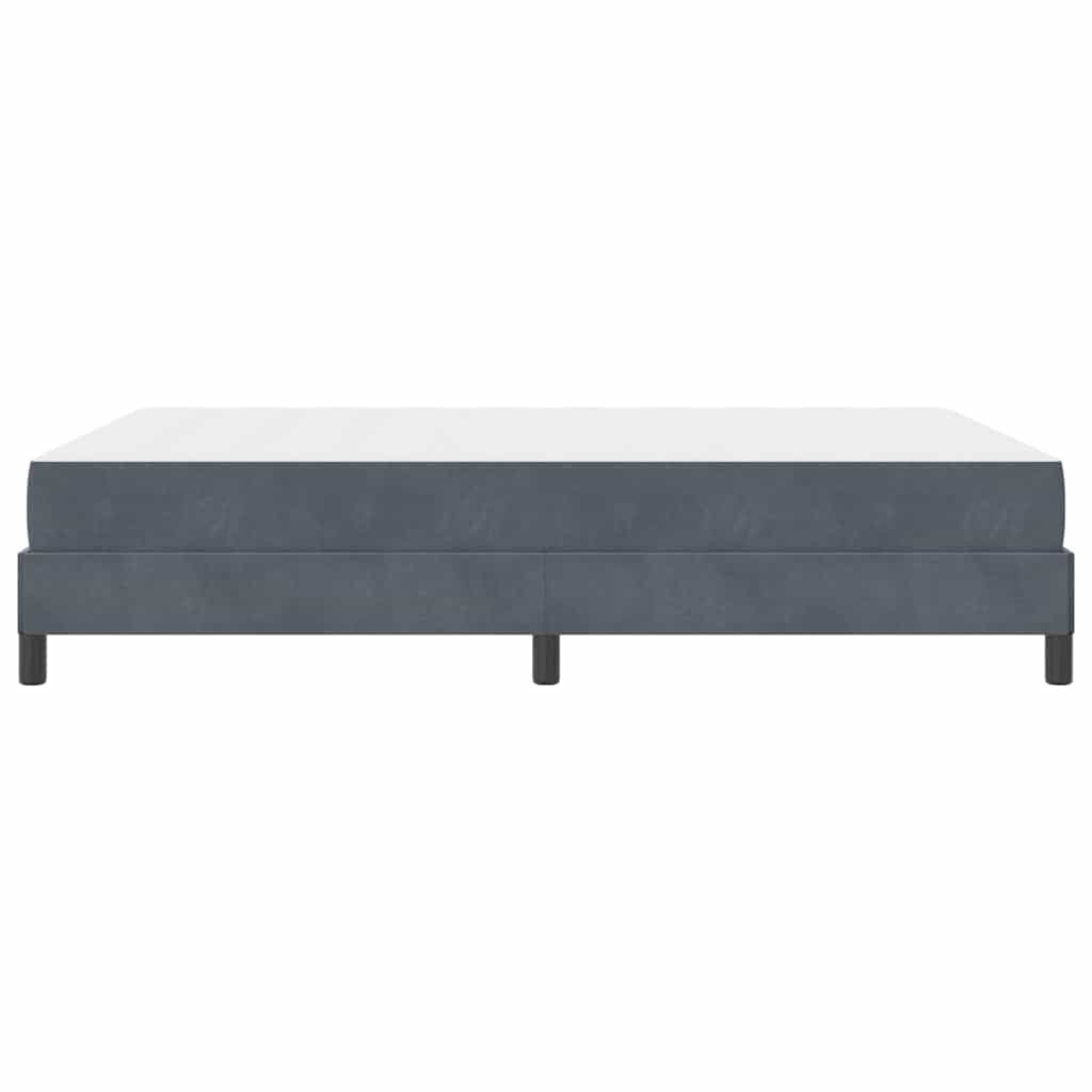 Boxspringbed met matras Donkergrijs 140 x 200 cm Fluweel