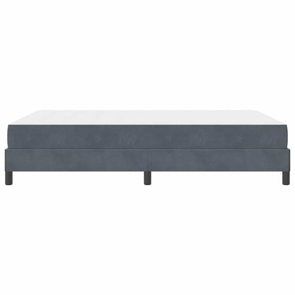 Boxspringbed met matras Donkergrijs 140 x 200 cm Fluweel