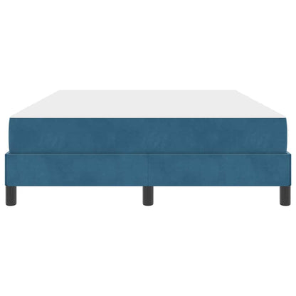 Boxspringbed met matras Donkerblauw 140 x 200 cm Fluweel