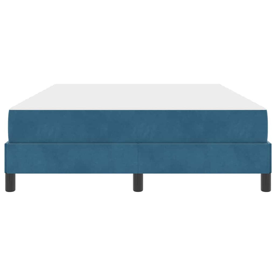 Boxspringbed met matras Donkerblauw 140 x 200 cm Fluweel