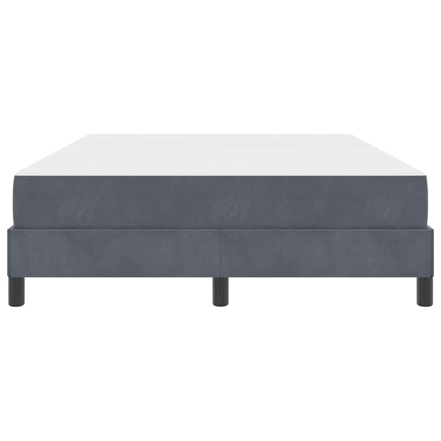 Boxspringbed met matras Donkergrijs 160 x 200 cm Fluweel