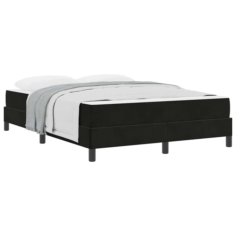 Boxspringbed met matras Zwart 160 x 200 cm Fluweel