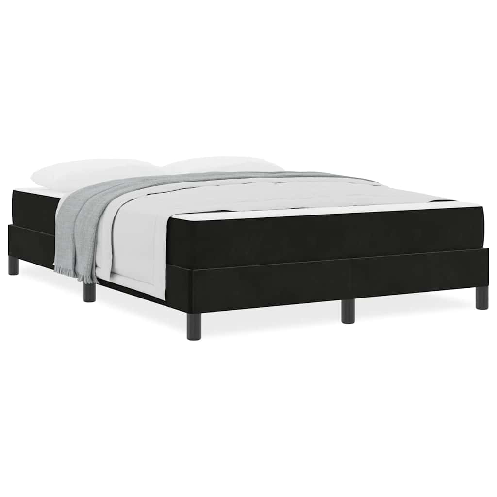 Boxspringbed met matras Zwart 160 x 200 cm Fluweel