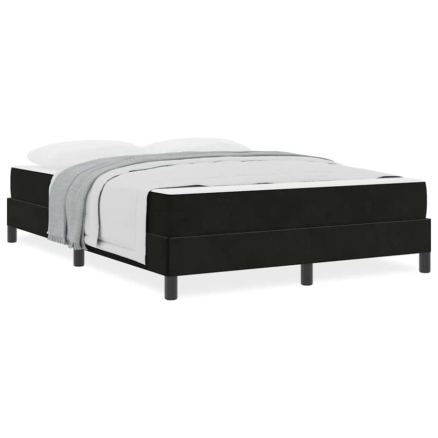 Boxspringbed met matras Zwart 160 x 200 cm Fluweel