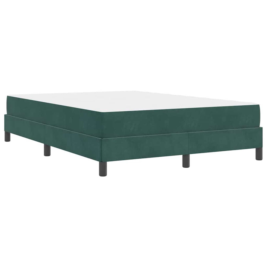 Boxspringbed met matras Donkergroen 160 x 200 cm Fluweel