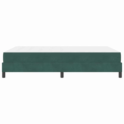 Boxspringbed met matras Donkergroen 160 x 200 cm Fluweel
