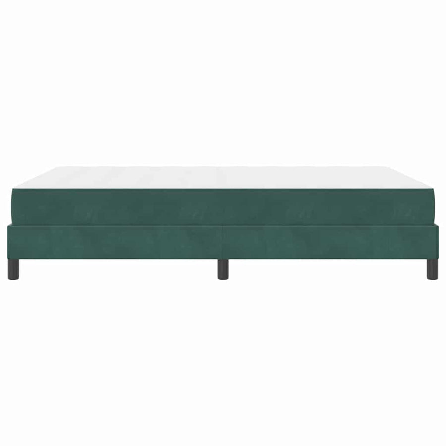 Boxspringbed met matras Donkergroen 160 x 200 cm Fluweel