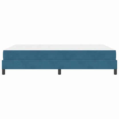 Boxspringbed met matras Donkerblauw 160 x 200 cm Fluweel