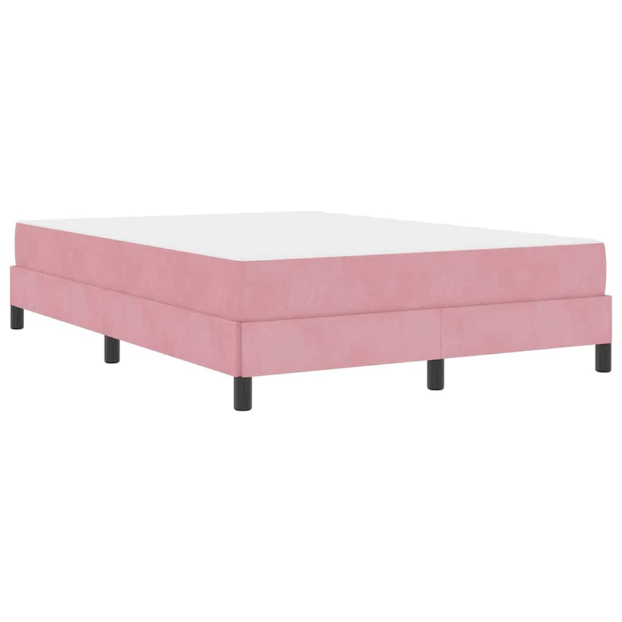 Boxspringbed met matras Roze 160 x 200 cm Fluweel